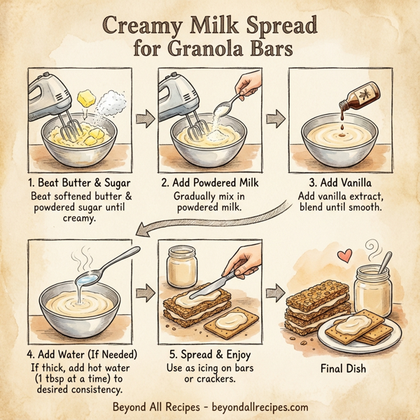 Creamy Milk Spread for Granola Bars instructions