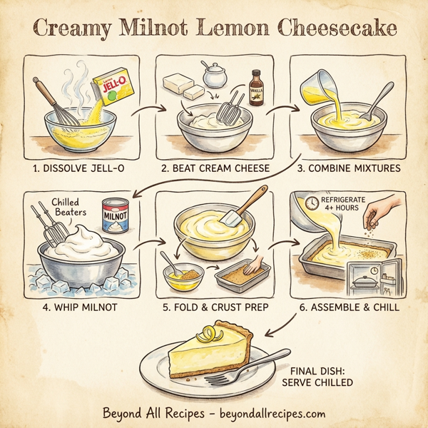Creamy Milnot Lemon Cheesecake instructions