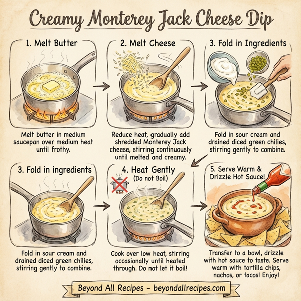 Creamy Monterey Jack Cheese Dip instructions