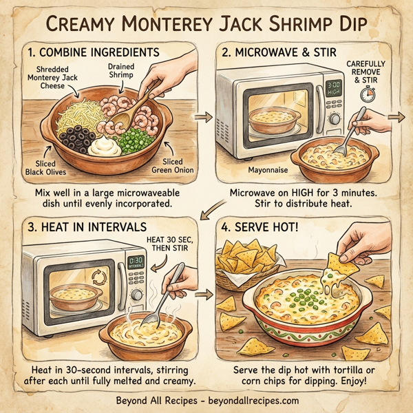 Creamy Monterey Jack Shrimp Dip instructions