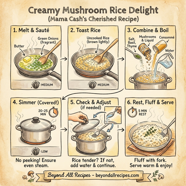 Creamy Mushroom Rice Delight instructions