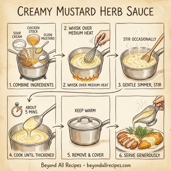 Creamy Mustard Herb Sauce instructions