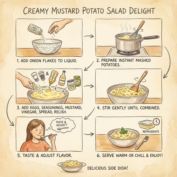 Creamy Mustard Potato Salad Delight instructions
