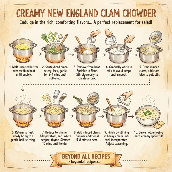 Creamy New England Clam Chowder instructions