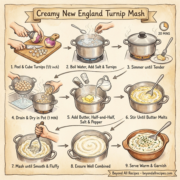 Creamy New England Turnip Mash instructions