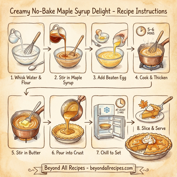 Creamy No-Bake Maple Syrup Delight instructions