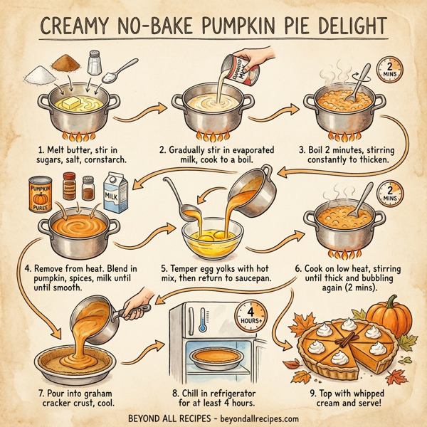 Creamy No-Bake Pumpkin Pie Delight instructions