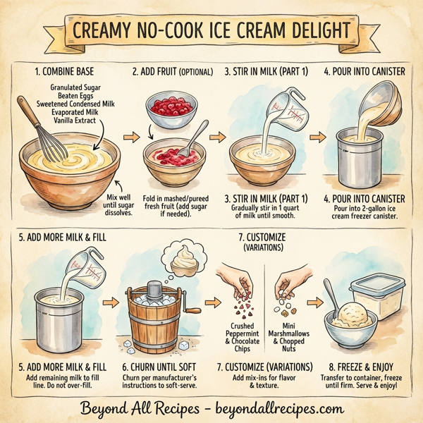 Creamy No-Cook Ice Cream Delight instructions