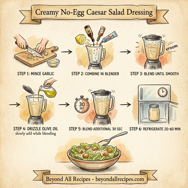 Creamy No-Egg Caesar Salad Dressing instructions