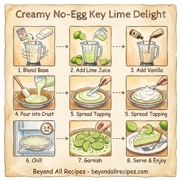 Creamy No-Egg Key Lime Delight instructions