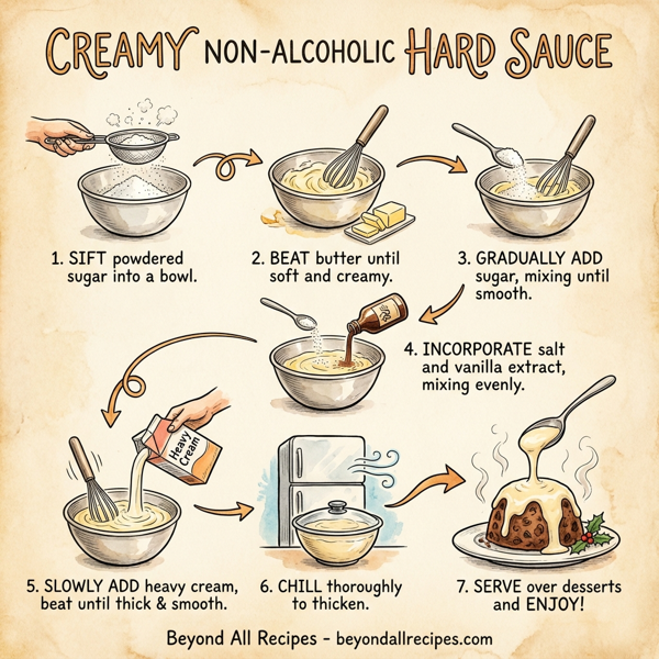 Creamy Non-Alcoholic Hard Sauce instructions