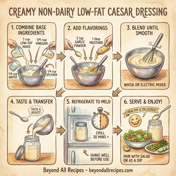 Creamy Non-Dairy Low-Fat Caesar Dressing instructions
