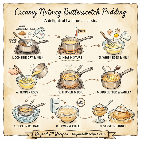 Creamy Nutmeg Butterscotch Pudding instructions