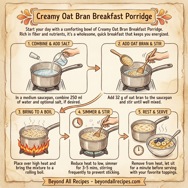 Creamy Oat Bran Breakfast Porridge instructions