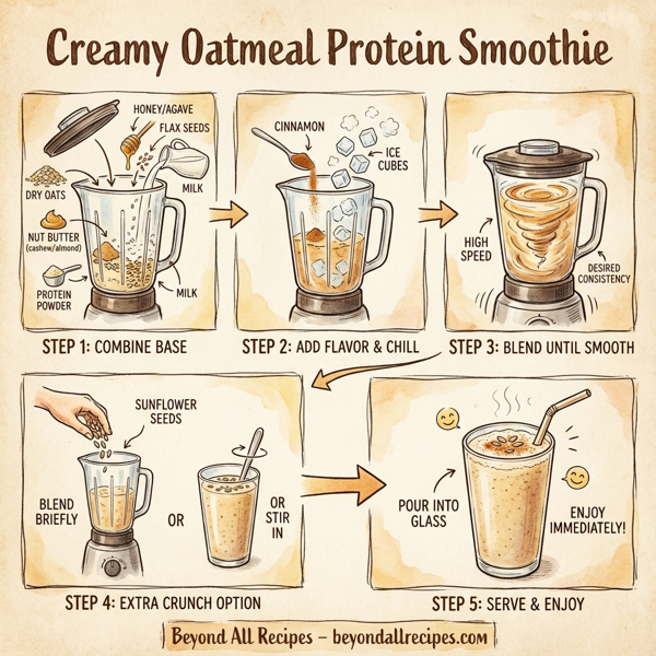 Creamy Oatmeal Protein Smoothie instructions