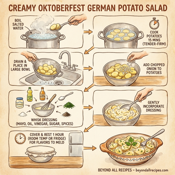 Creamy Oktoberfest German Potato Salad instructions