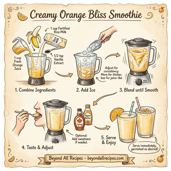 Creamy Orange Bliss Smoothie instructions