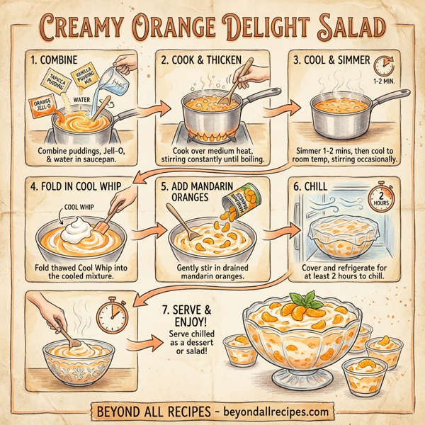 Creamy Orange Delight Salad instructions