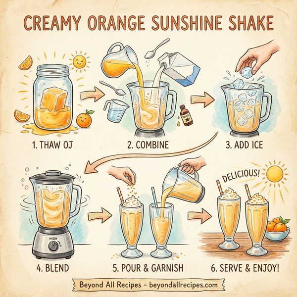 Creamy Orange Sunshine Shake instructions