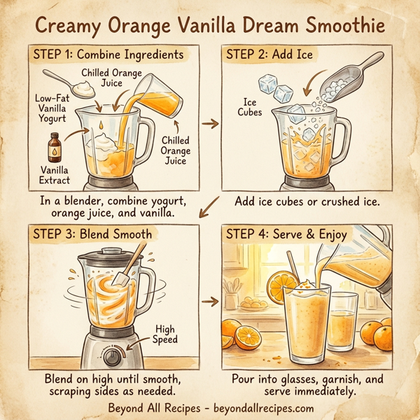 Creamy Orange Vanilla Dream Smoothie instructions