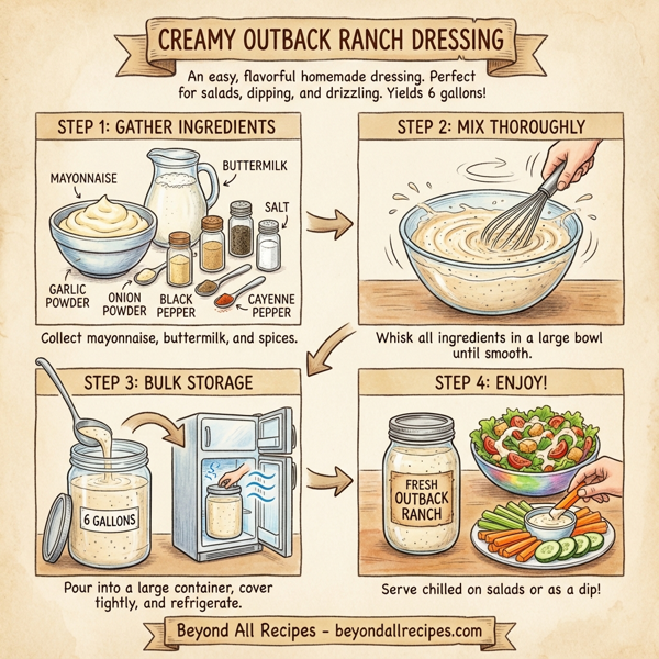 Creamy Outback Ranch Dressing instructions