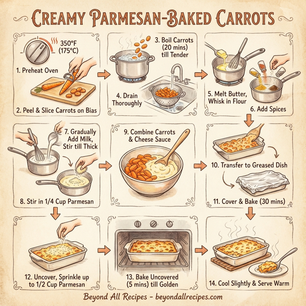 Creamy Parmesan-Baked Carrots instructions