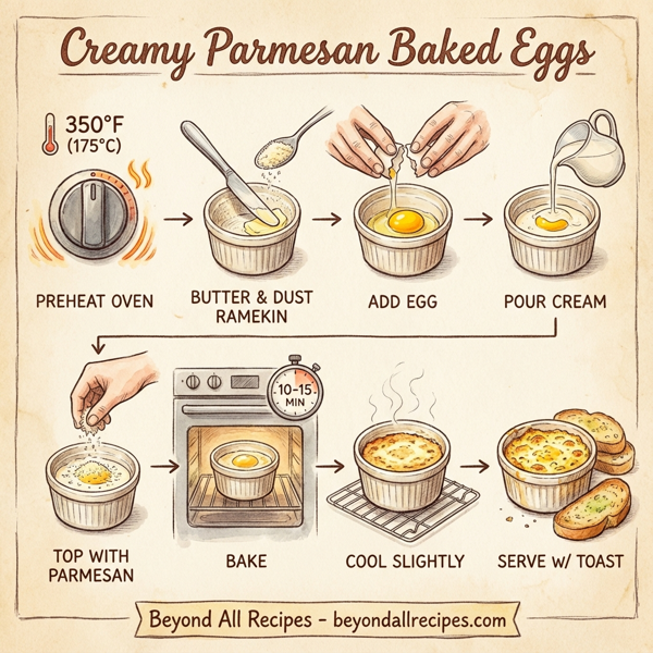 Creamy Parmesan Baked Eggs instructions