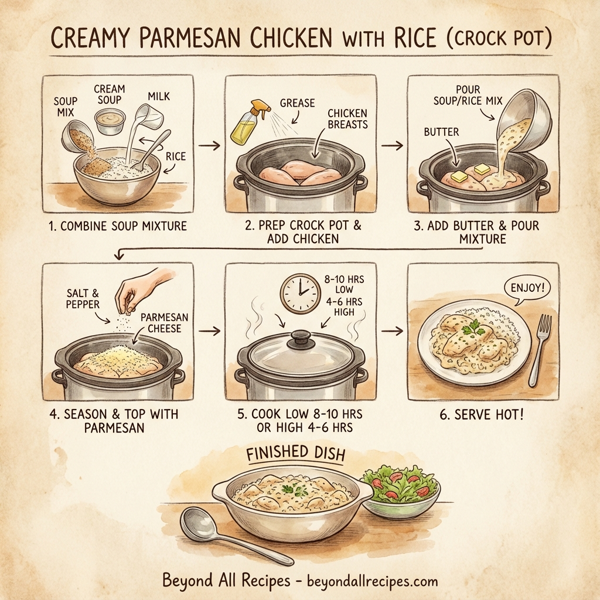 Creamy Parmesan Chicken with Rice (Crock Pot) instructions