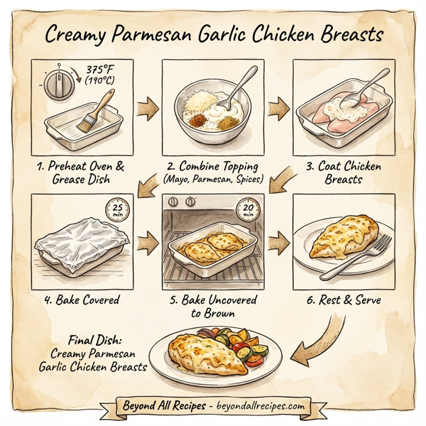 Creamy Parmesan Garlic Chicken Breasts instructions
