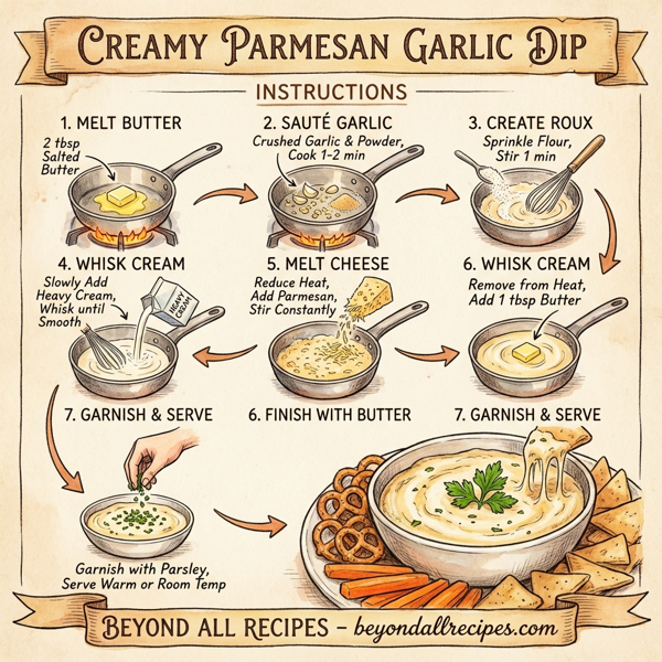 Creamy Parmesan Garlic Dip instructions