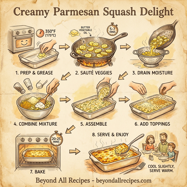 Creamy Parmesan Squash Delight instructions