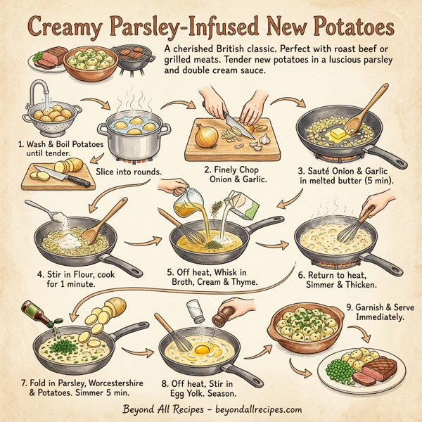 Creamy Parsley-Infused New Potatoes instructions