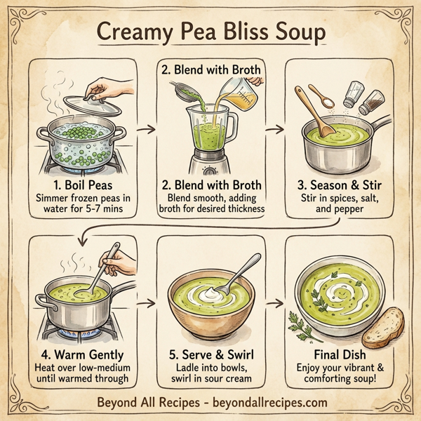 Creamy Pea Bliss Soup instructions