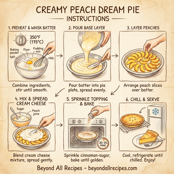 Creamy Peach Dream Pie instructions