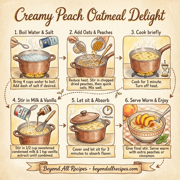 Creamy Peach Oatmeal Delight instructions