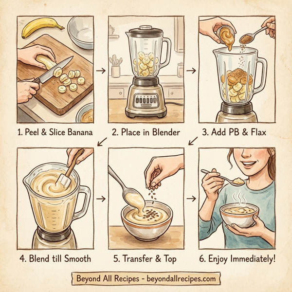 Creamy Peanut Butter Banana Bliss Ice Cream instructions