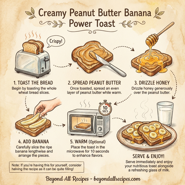 Creamy Peanut Butter Banana Power Toast instructions