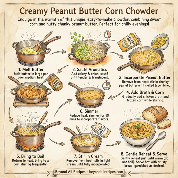Creamy Peanut Butter Corn Chowder instructions