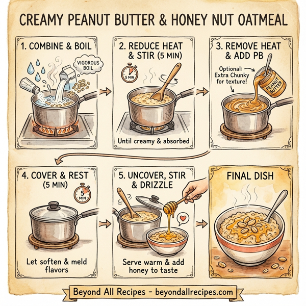 Creamy Peanut Butter & Honey Nut Oatmeal instructions