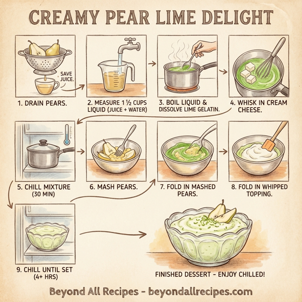 Creamy Pear Lime Delight instructions