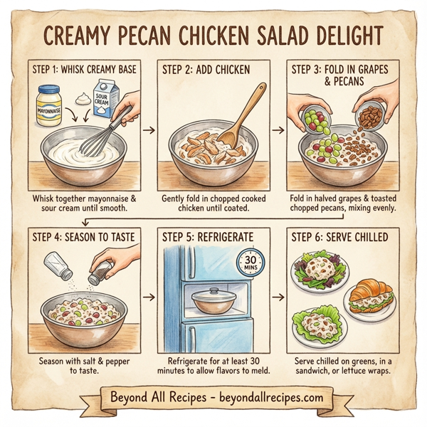 Creamy Pecan Chicken Salad Delight instructions