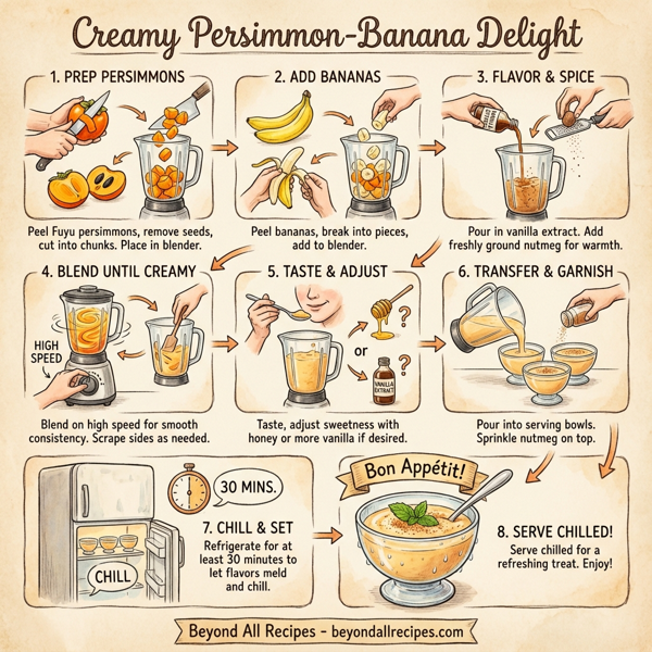Creamy Persimmon-Banana Delight instructions