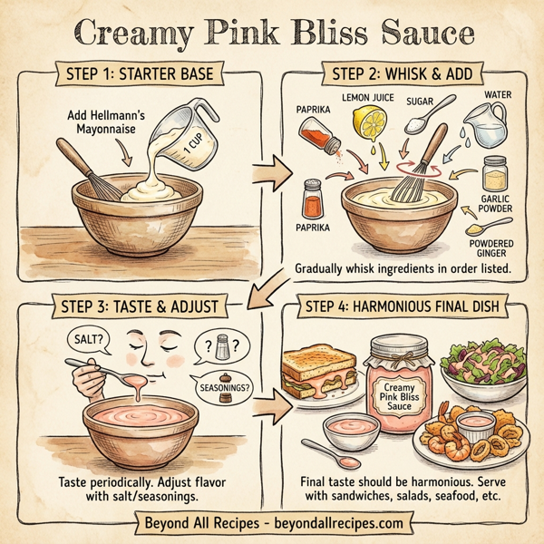 Creamy Pink Bliss Sauce instructions