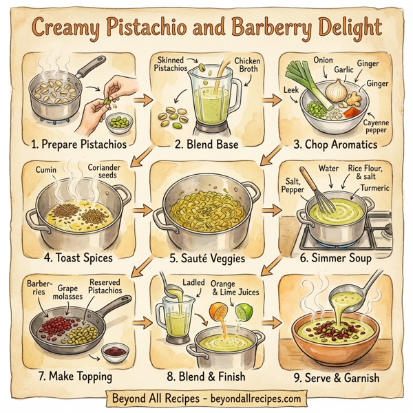 Creamy Pistachio and Barberry Delight instructions