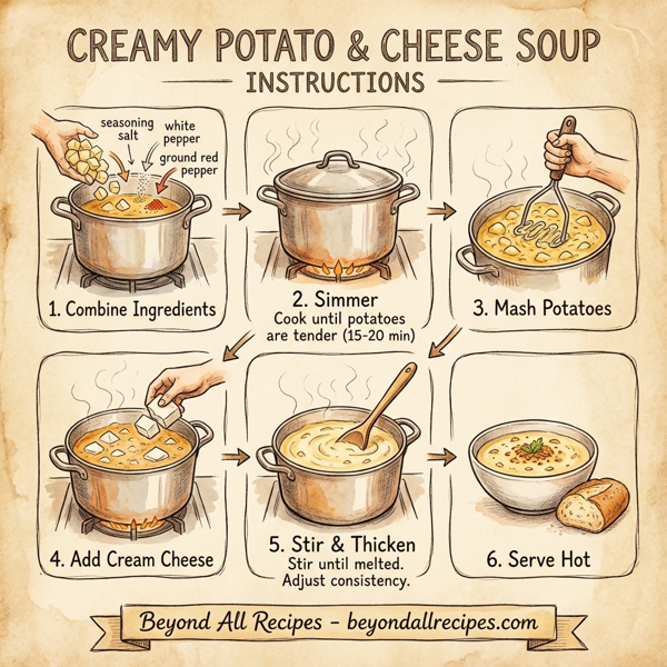 Creamy Potato and Cheese Soup instructions
