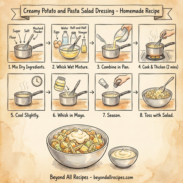 Creamy Potato and Pasta Salad Dressing instructions