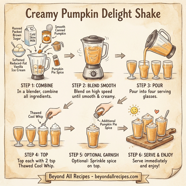 Creamy Pumpkin Delight Shake instructions