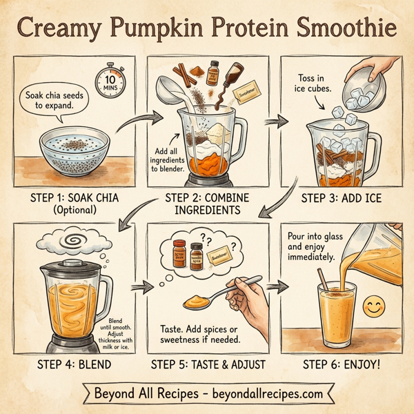 Creamy Pumpkin Protein Smoothie instructions