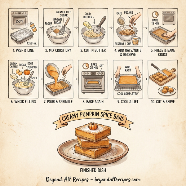 Creamy Pumpkin Spice Bars instructions