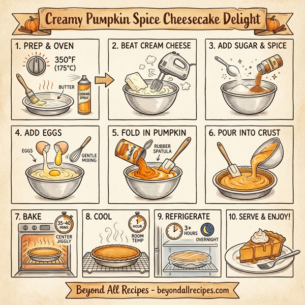 Creamy Pumpkin Spice Cheesecake Delight instructions